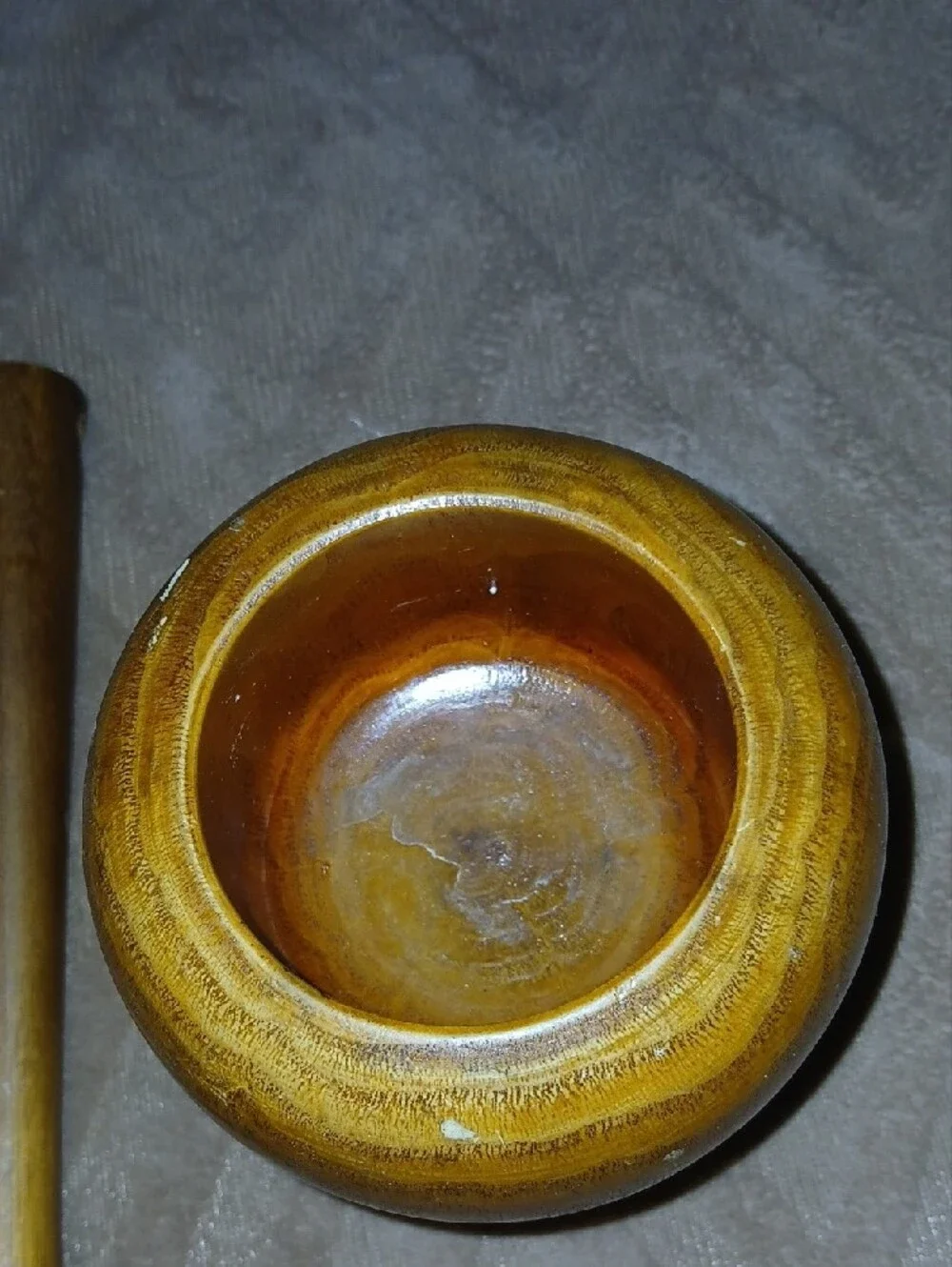 Wooden Pestle and Mortar Set - Natural Honey Wood